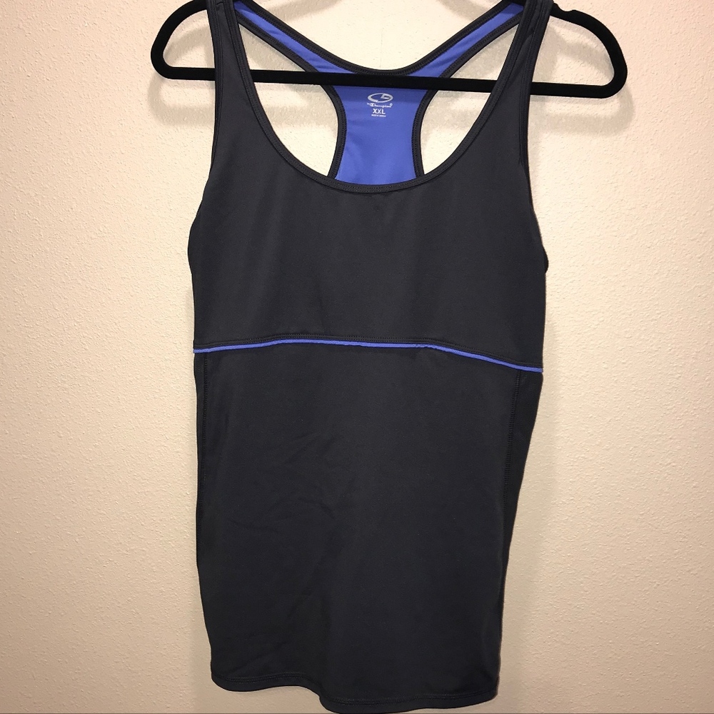 Racer back tank with built in bra